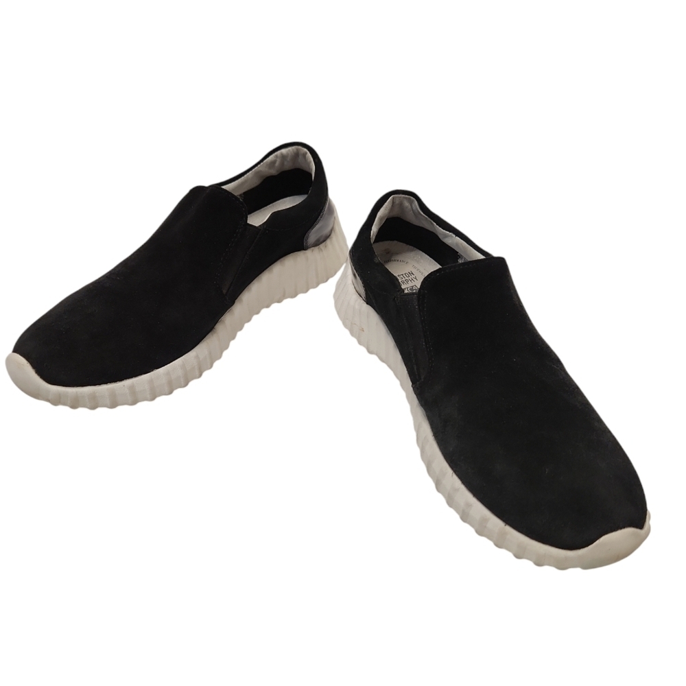 Johnston & Murphy Women's Black XC4 Waterproof Suede Upper SlipOn Sneaker Size 7